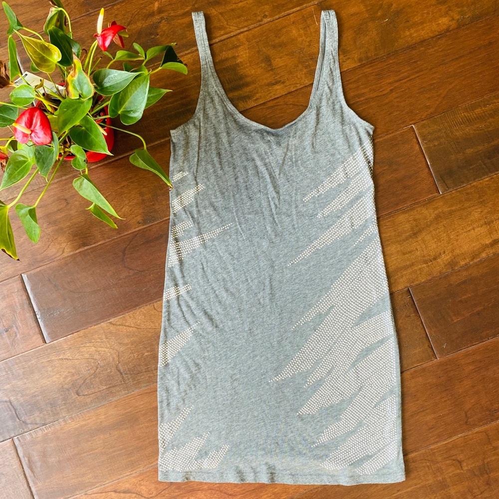Express Soft Grey Mini Dress